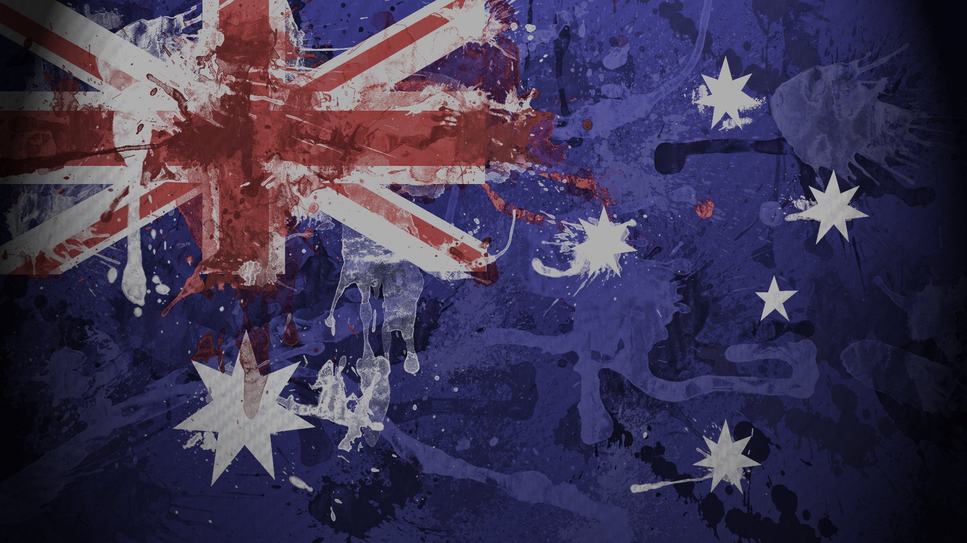 texture australia flag paint squirt flag