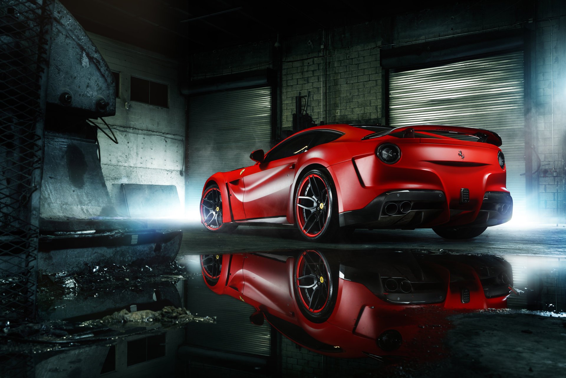 ferrari f12 berlinetta mc таможенный широкий тело колеса красные суперкар сзади