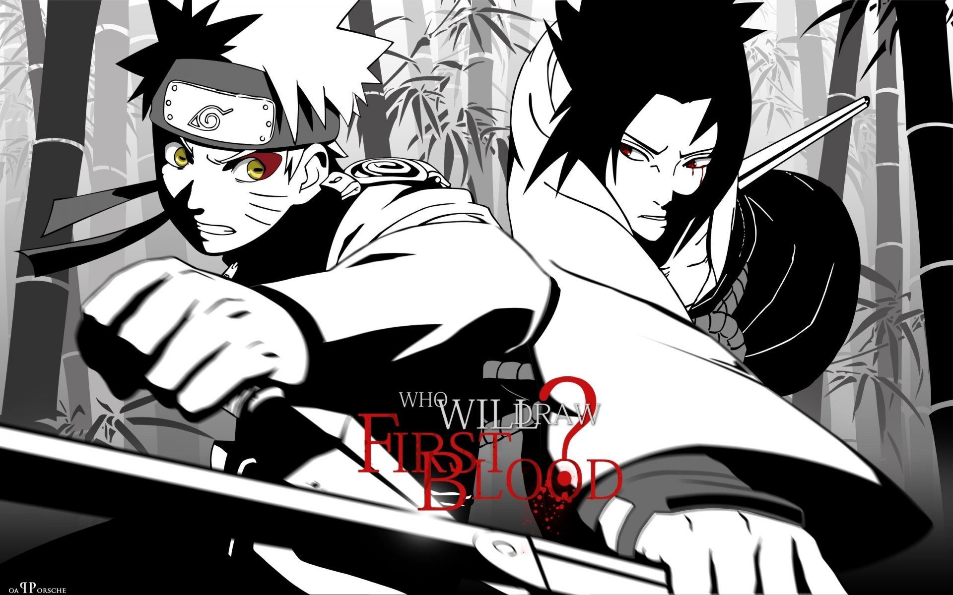 naruto sasuke naruto kunai katana inscriptions dessins hommes