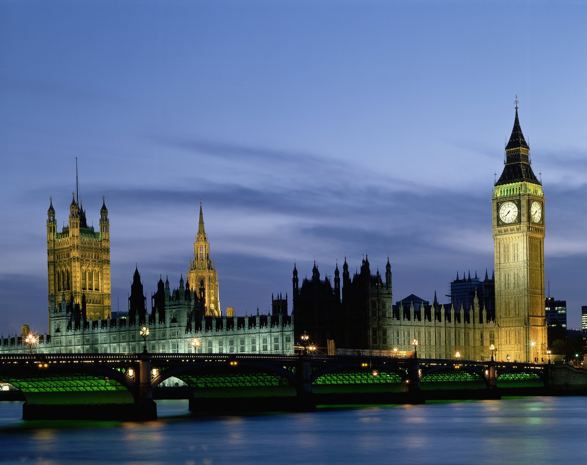 england london parlament big ben brücke fluss lichter himmel landschaft städte nacht nachthimmel lichter der städte