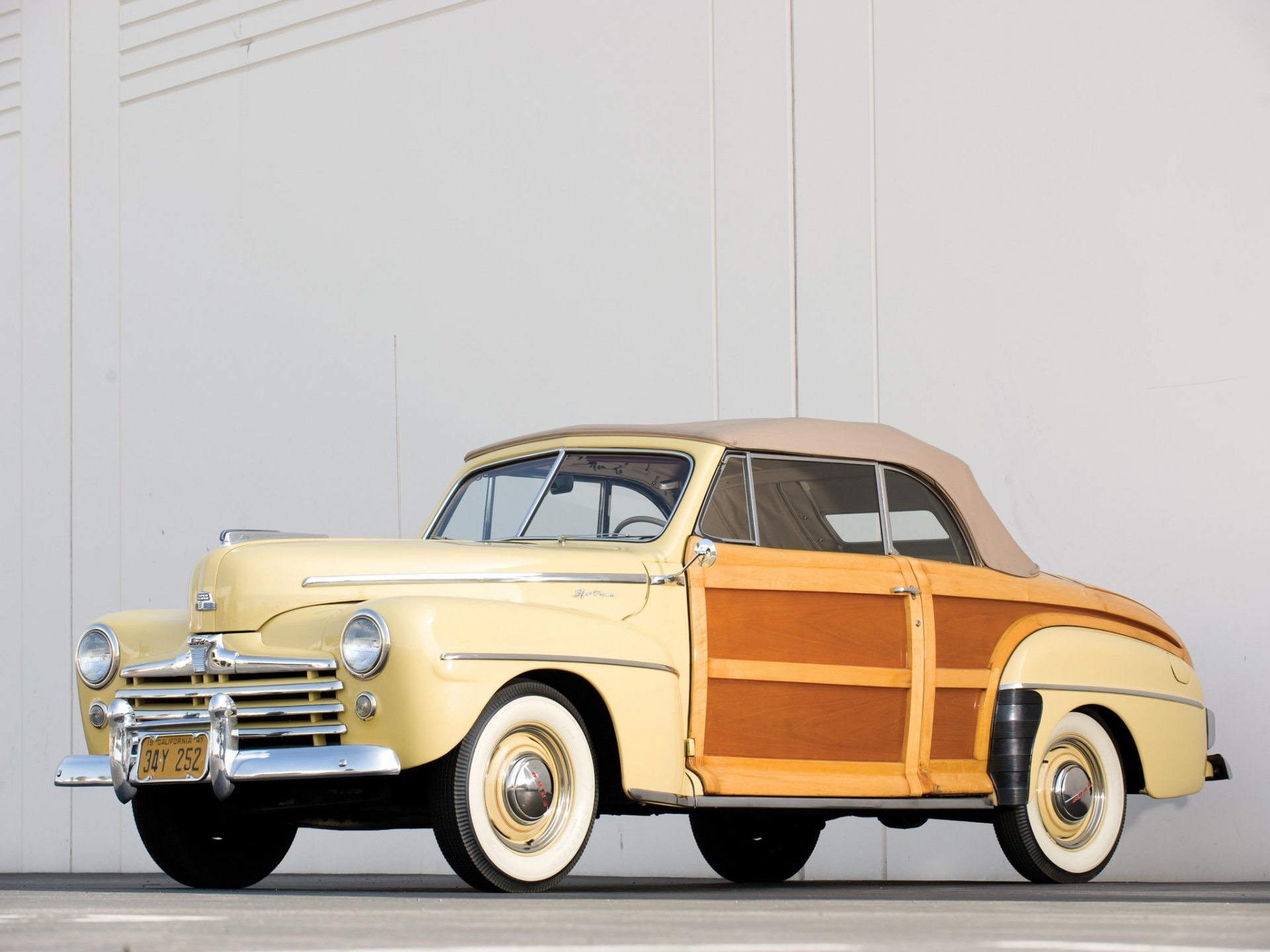 vehicles 1948 ford super deluxe sportsman convertible classic car