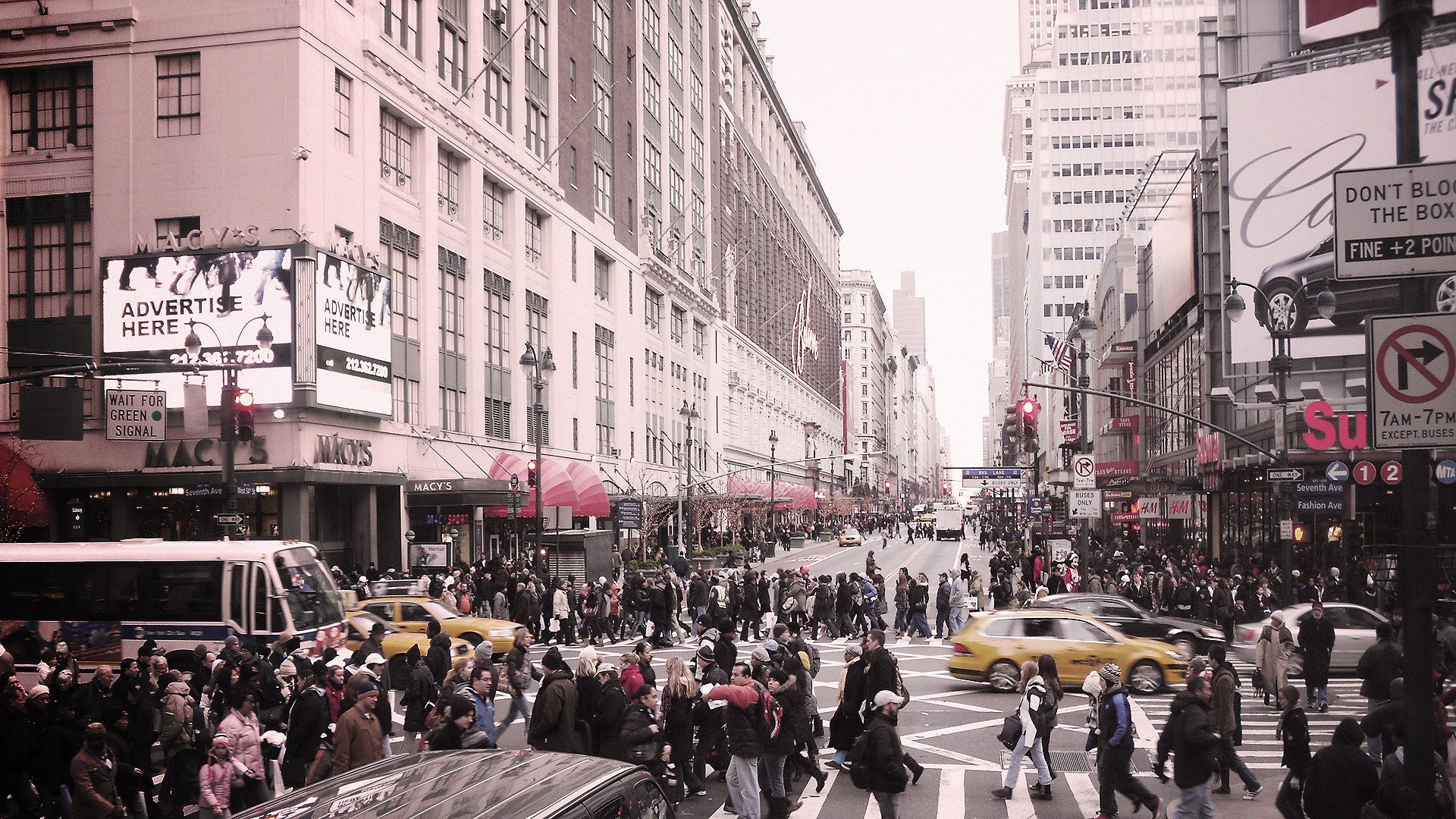 new york svitlofor street people skyscrapers the city road chaos life time crossroads photo