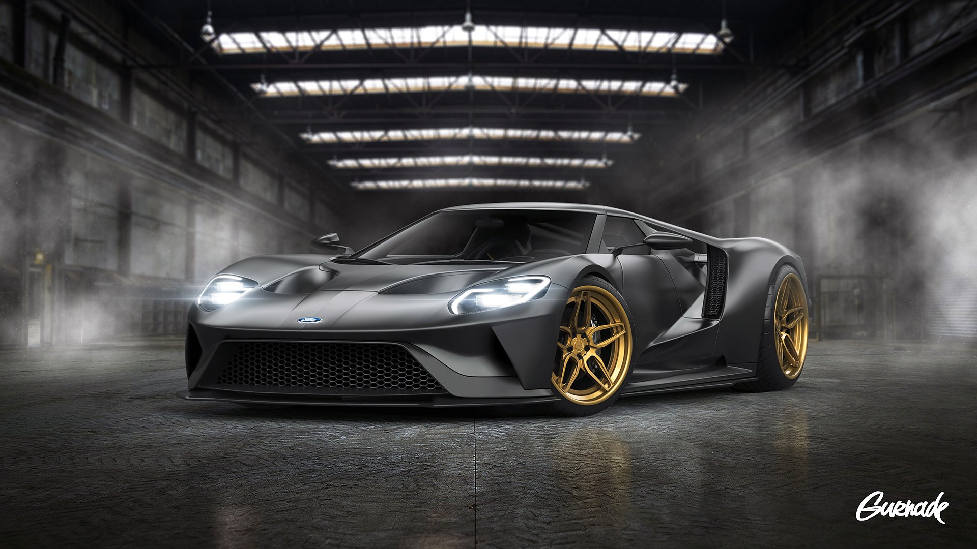 ford gt koła szary kolor tuning przez gurnade