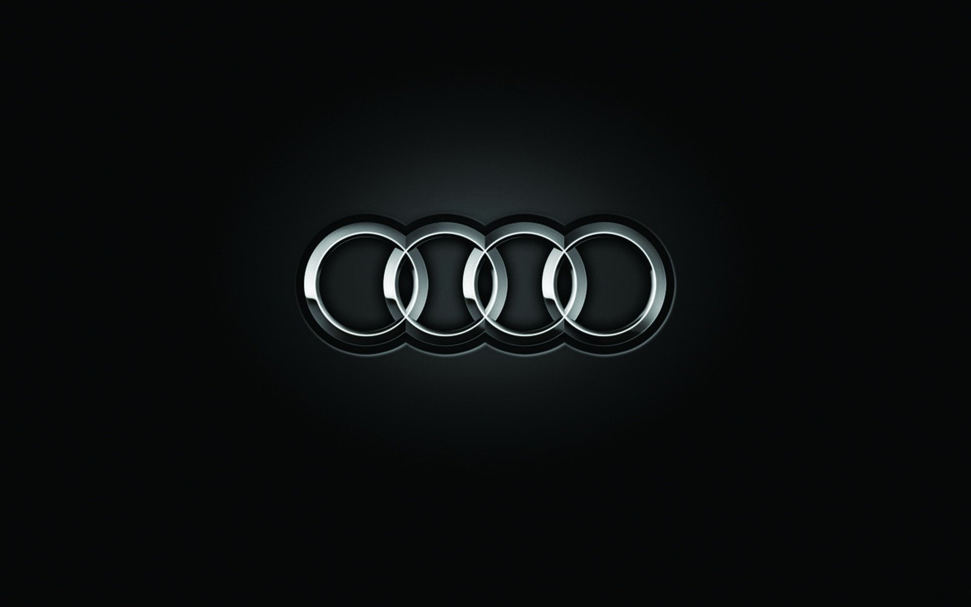 black background minimalism audi brand logo light emblems easy the dark background