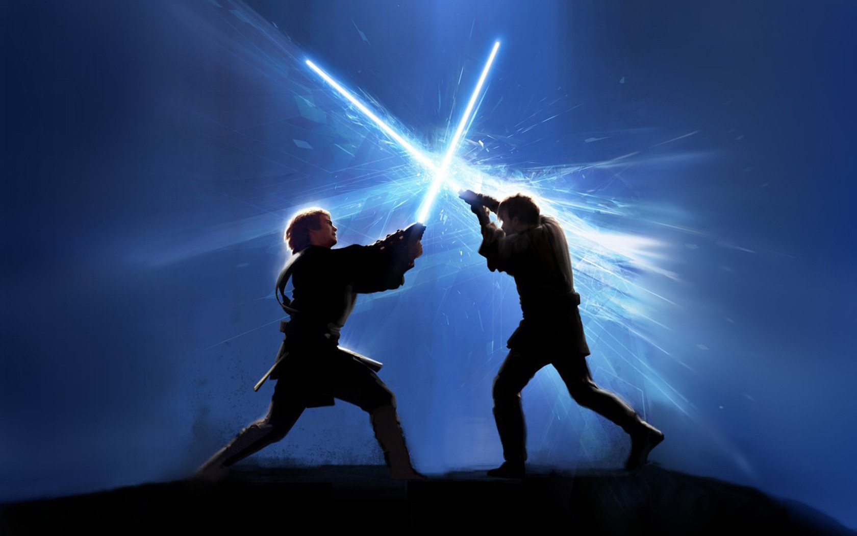 tar wars lightsabers fight fiction movie men