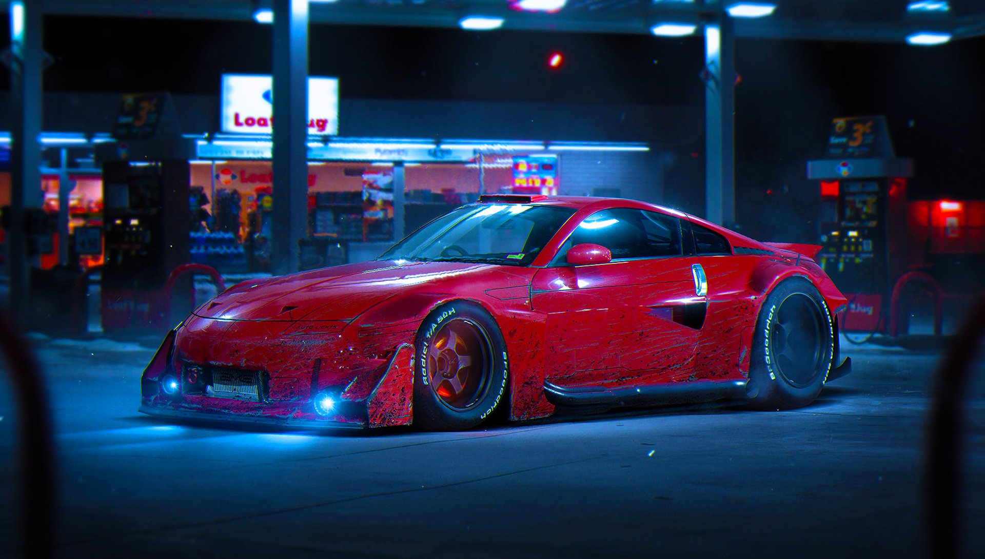 nissan 350z rot farbe zukunft tuning von khyzyl salem