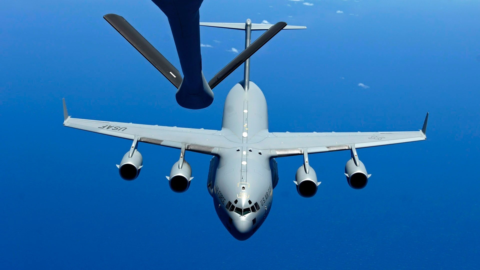 c-17 rifornimento di carburante aereo militare