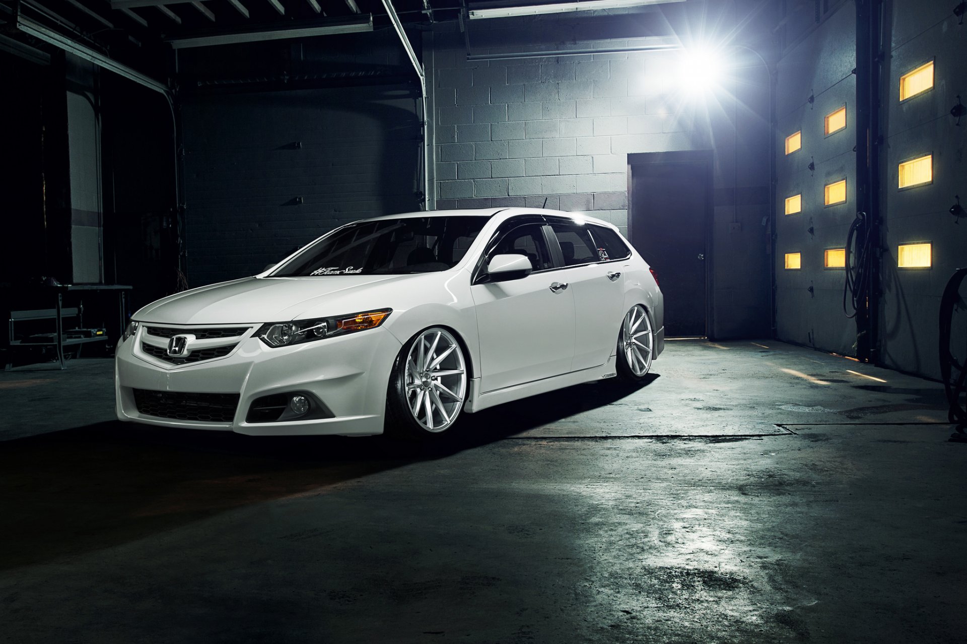 honda acura tsx wagon blanc honda acura blanc tuning vossen