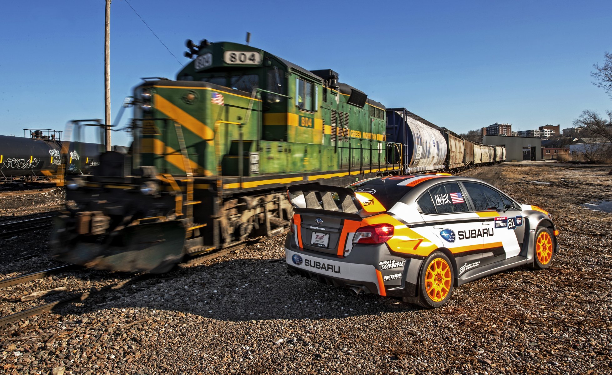 2015 subaru wrx sti rallycross subaru pociąg kolej