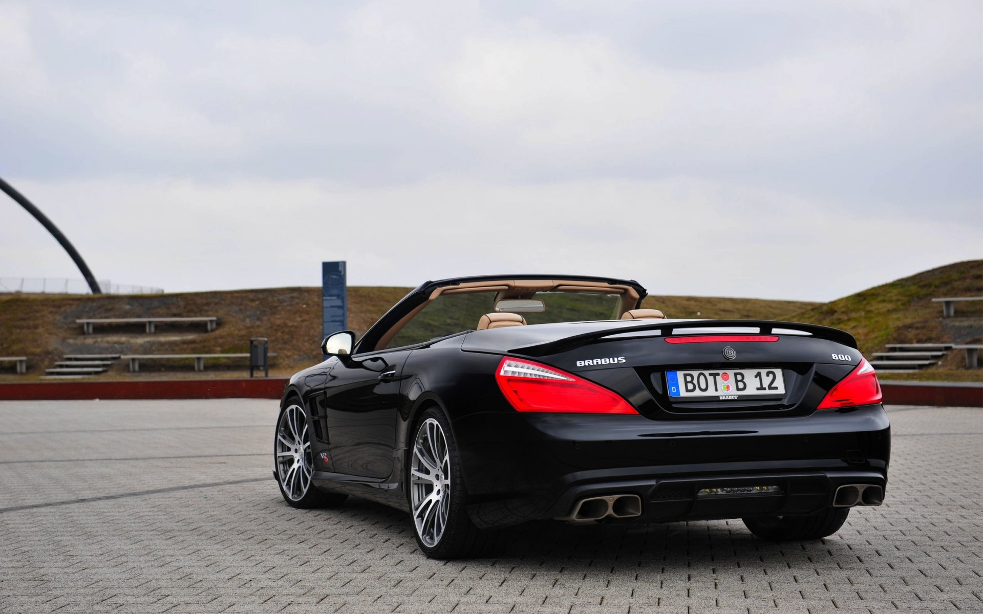 mercedes-benz sl65 amg brabus brabus schwarz cabrio auto