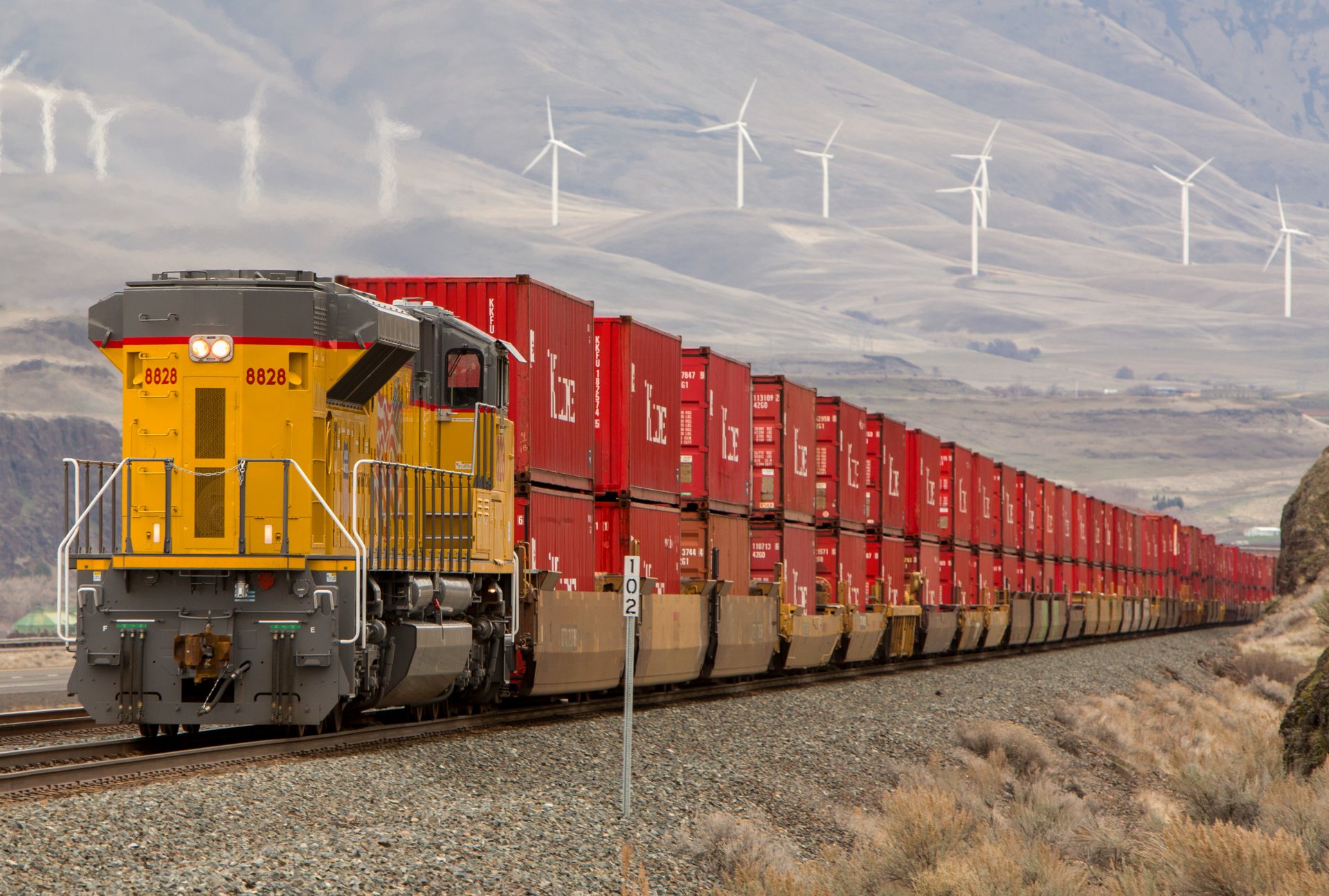 tren ferrocarril locomotora vagones rieles naturaleza