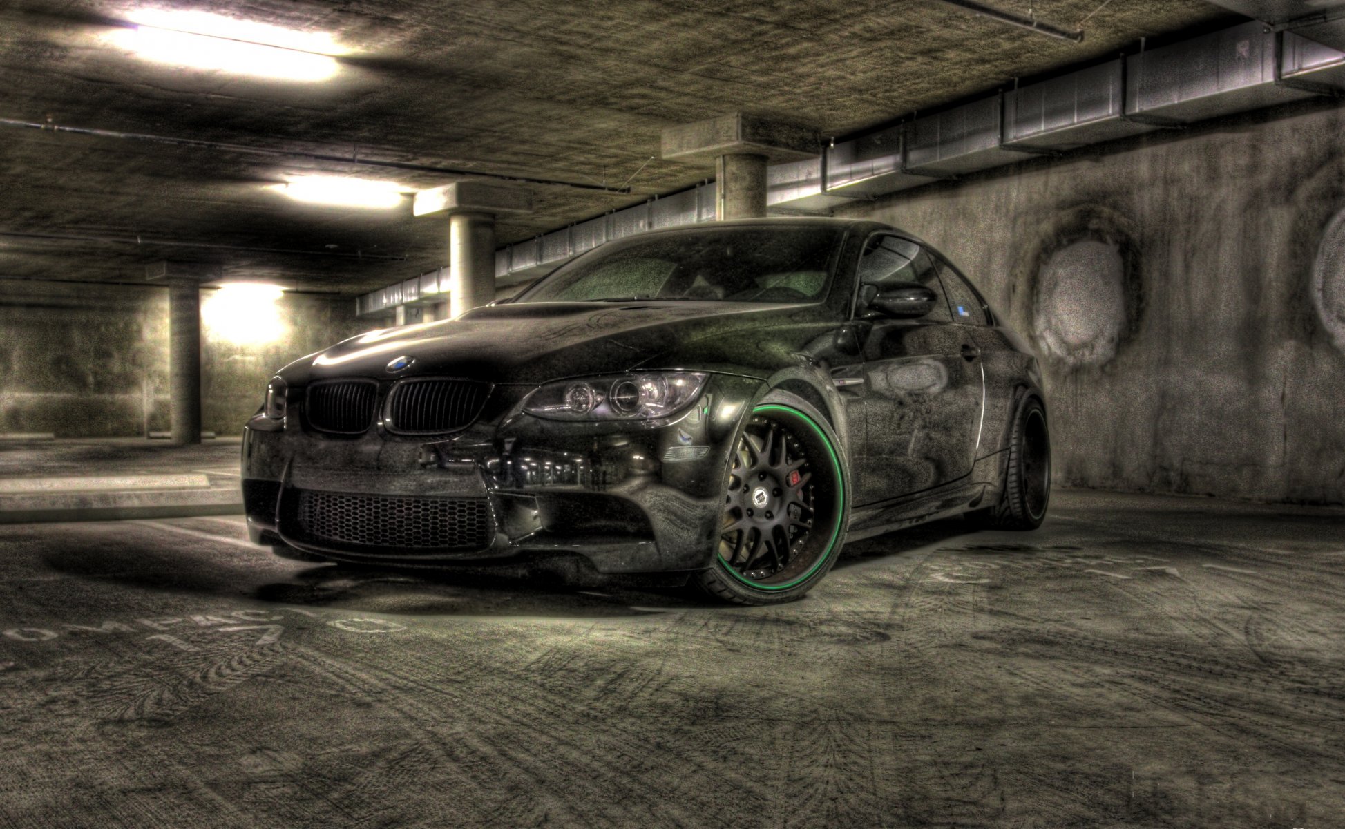 bmw m3 e92 noir bmw jantes parking