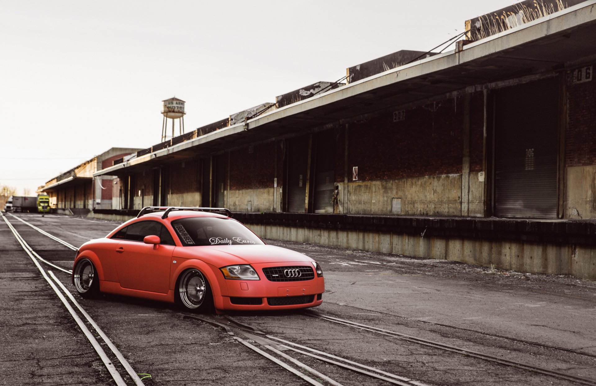 audi tt posición coche tuning naranja