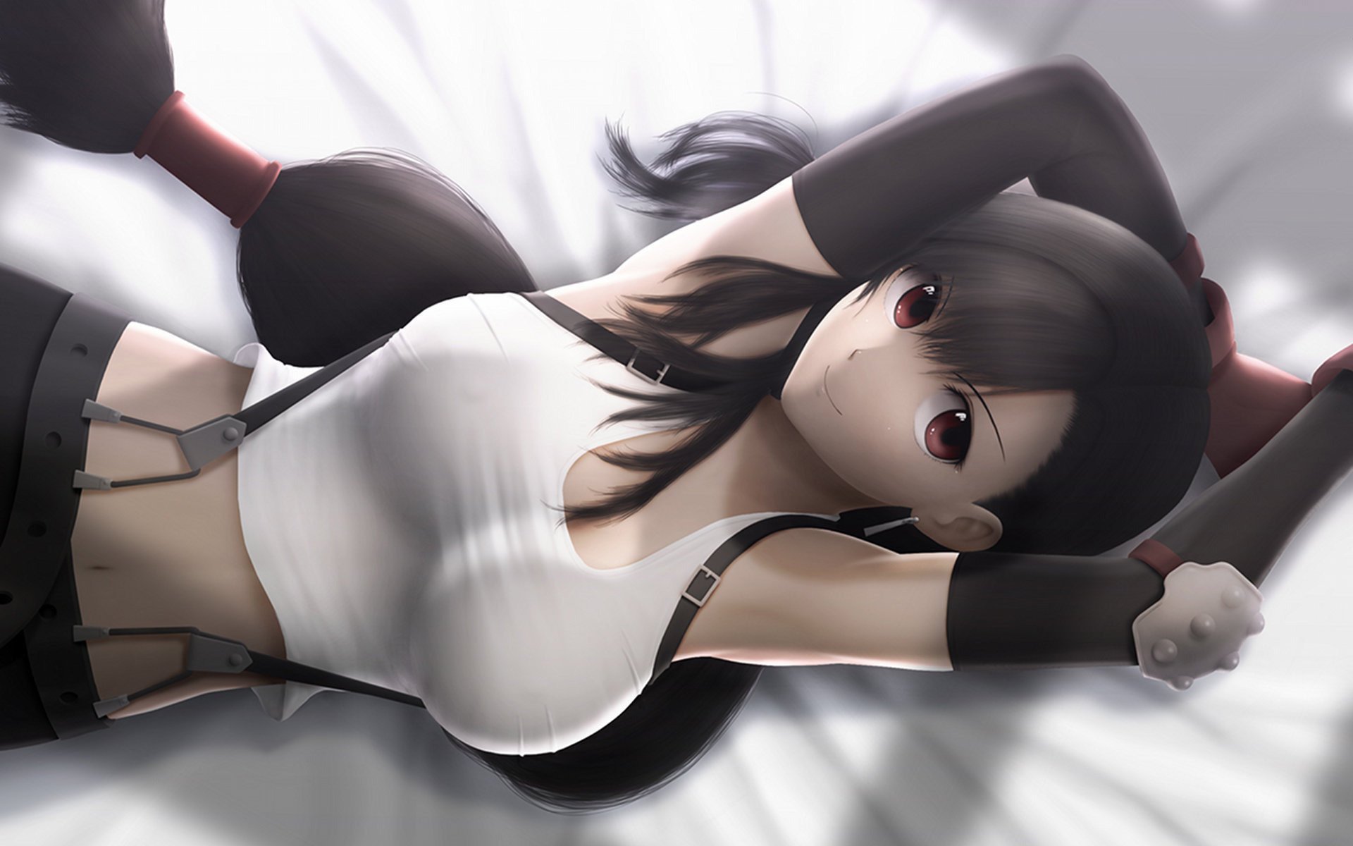 anime tifa finale ff7 mädchen tifa erotik mädchen gesicht augen brust zeichnungen taille