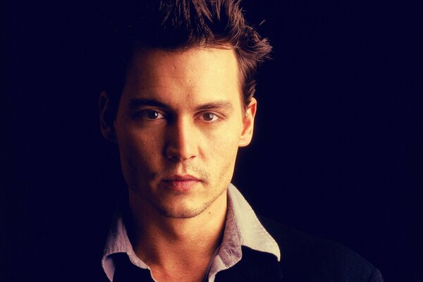 Retrato del actor Johnny Depp