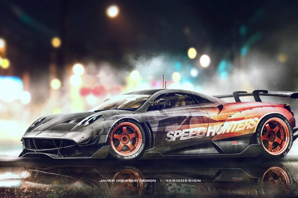 Pagani huayra real graphics speed in the shower