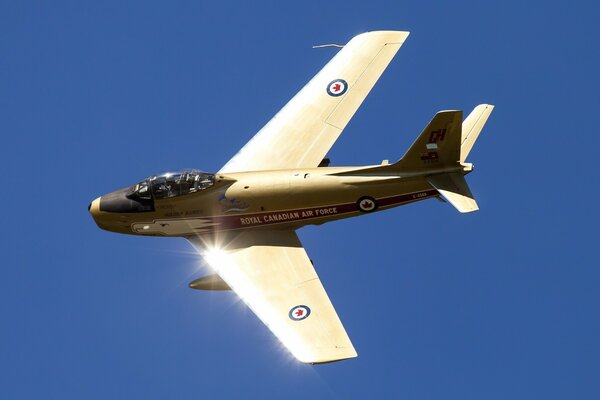 Combattant brillant sur fond de ciel dégagé