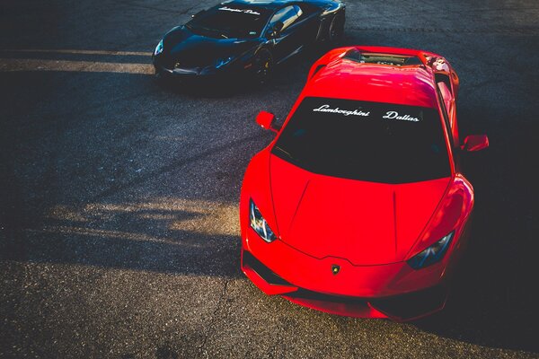 Lamborghini huracan rosso sportivo