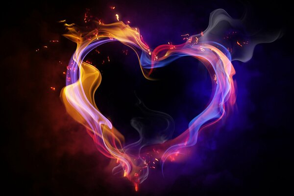 A warm heart, a fire in love. prizn