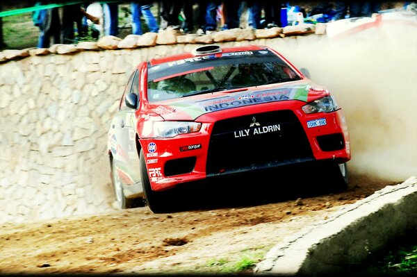Mitsubishi Rally racing car