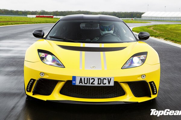 Sports car on the working table