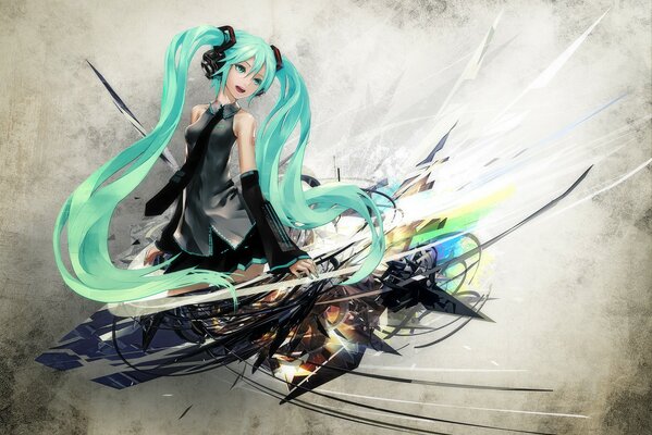 Hatsune Miku ist eine virtuelle Sängerin