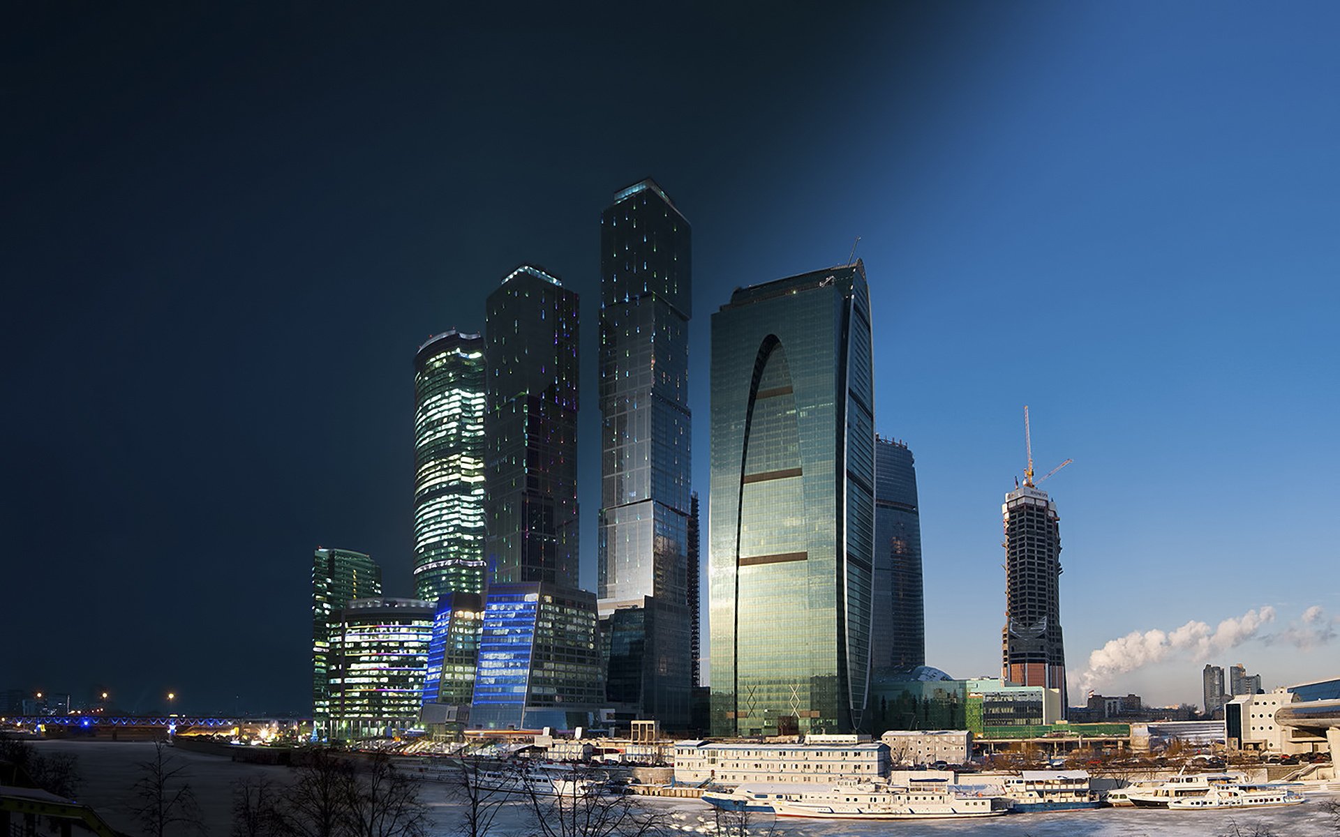 moscú edificios río luces rusia día noche casa ciudad cielo agua arquitectura calle cielo nocturno luces de la ciudad