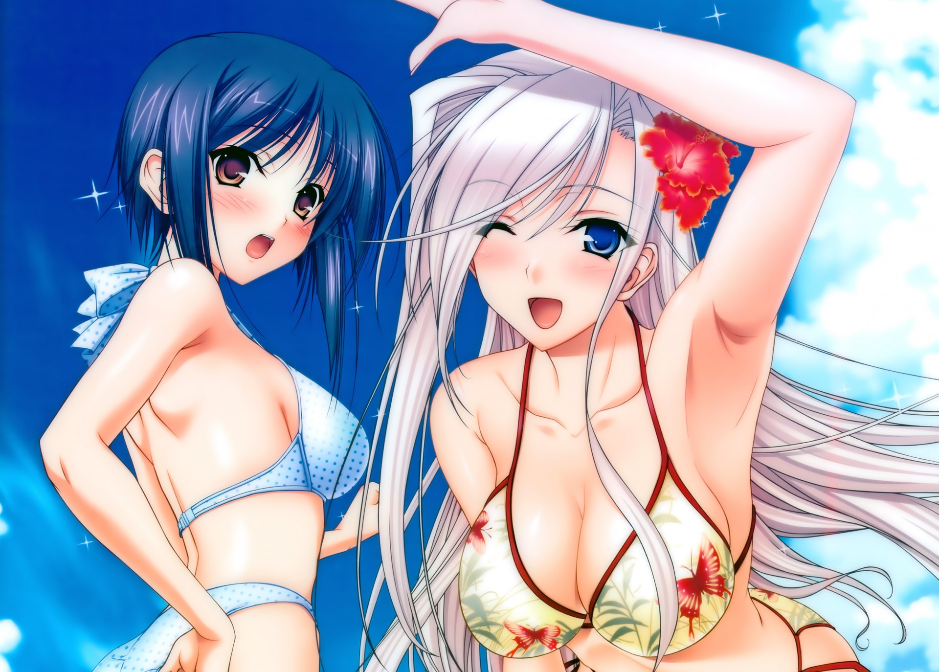 princess lover komori kei fujikura yuu charlotte hazelrink bikini breasts sea le