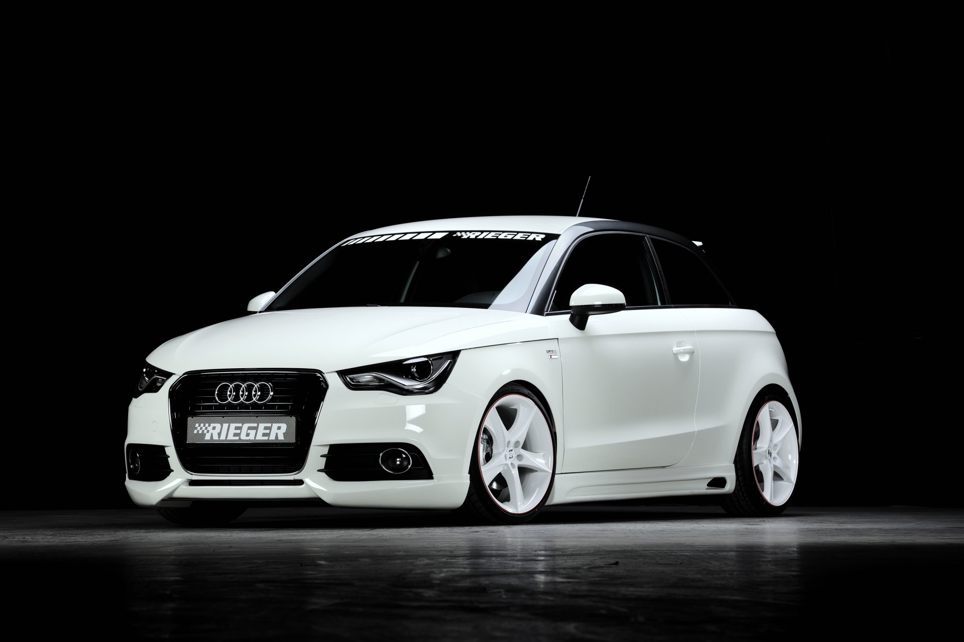 2013 rieger audi a1 audi messa a punto bianco