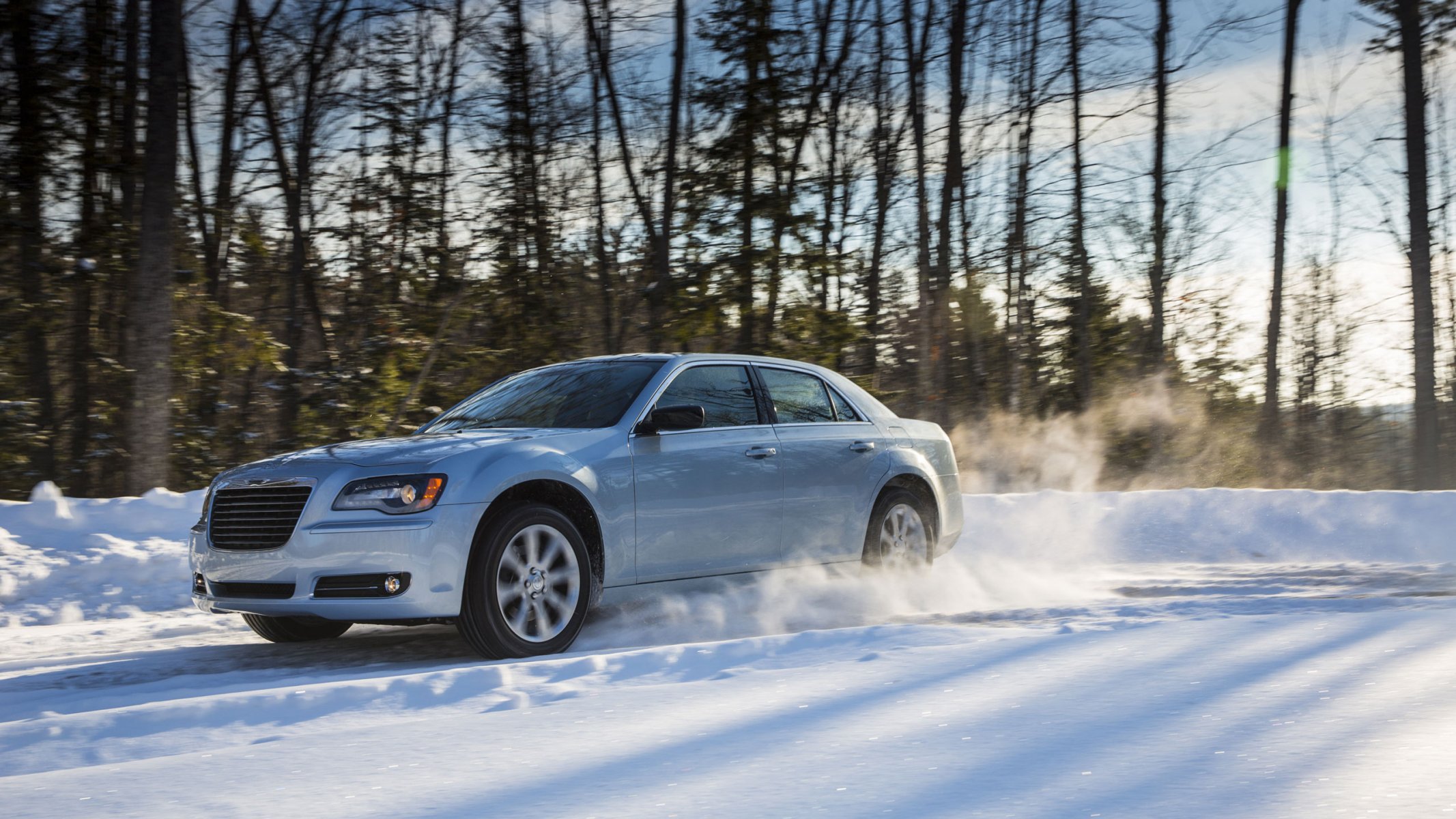 sedán chrysler 300 invierno nieve naturaleza