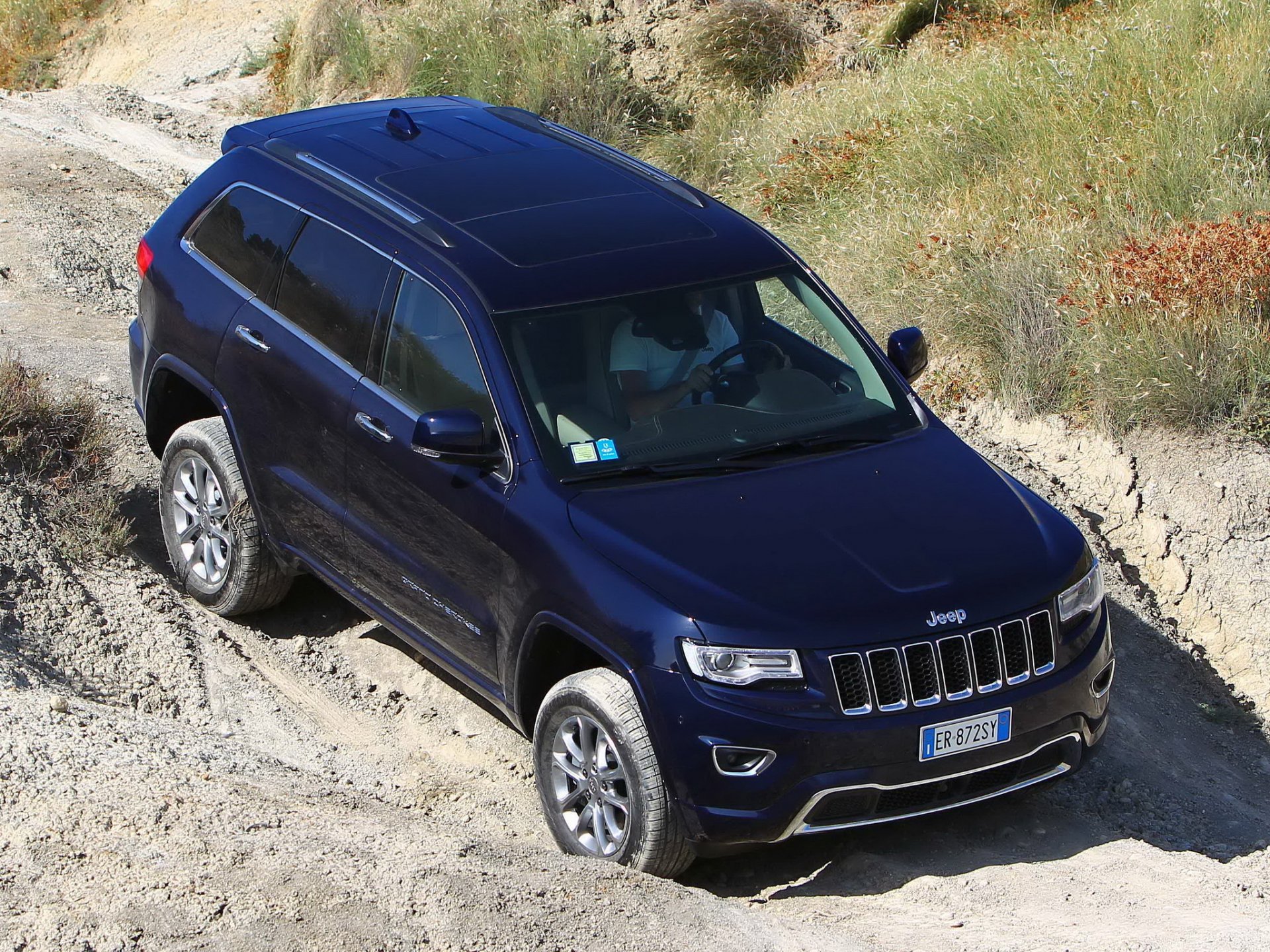 jeep grand cherokee overland terenowy niebieski