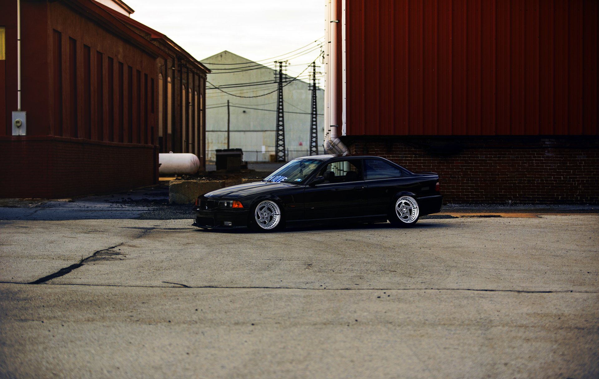 bmw e36 black stance wheel