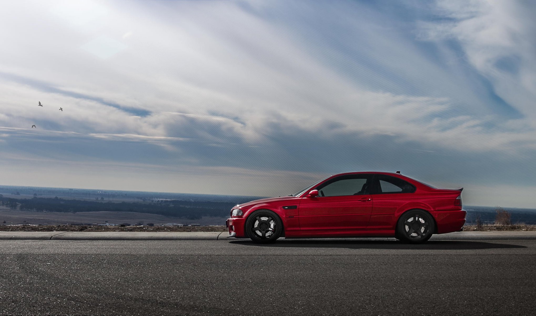 bmw e46 m3 red road red