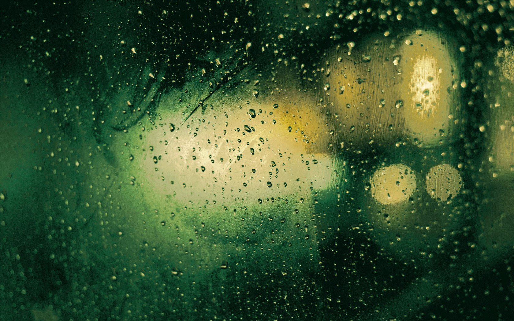 rain green wallpaper glass drops drop macro texture light