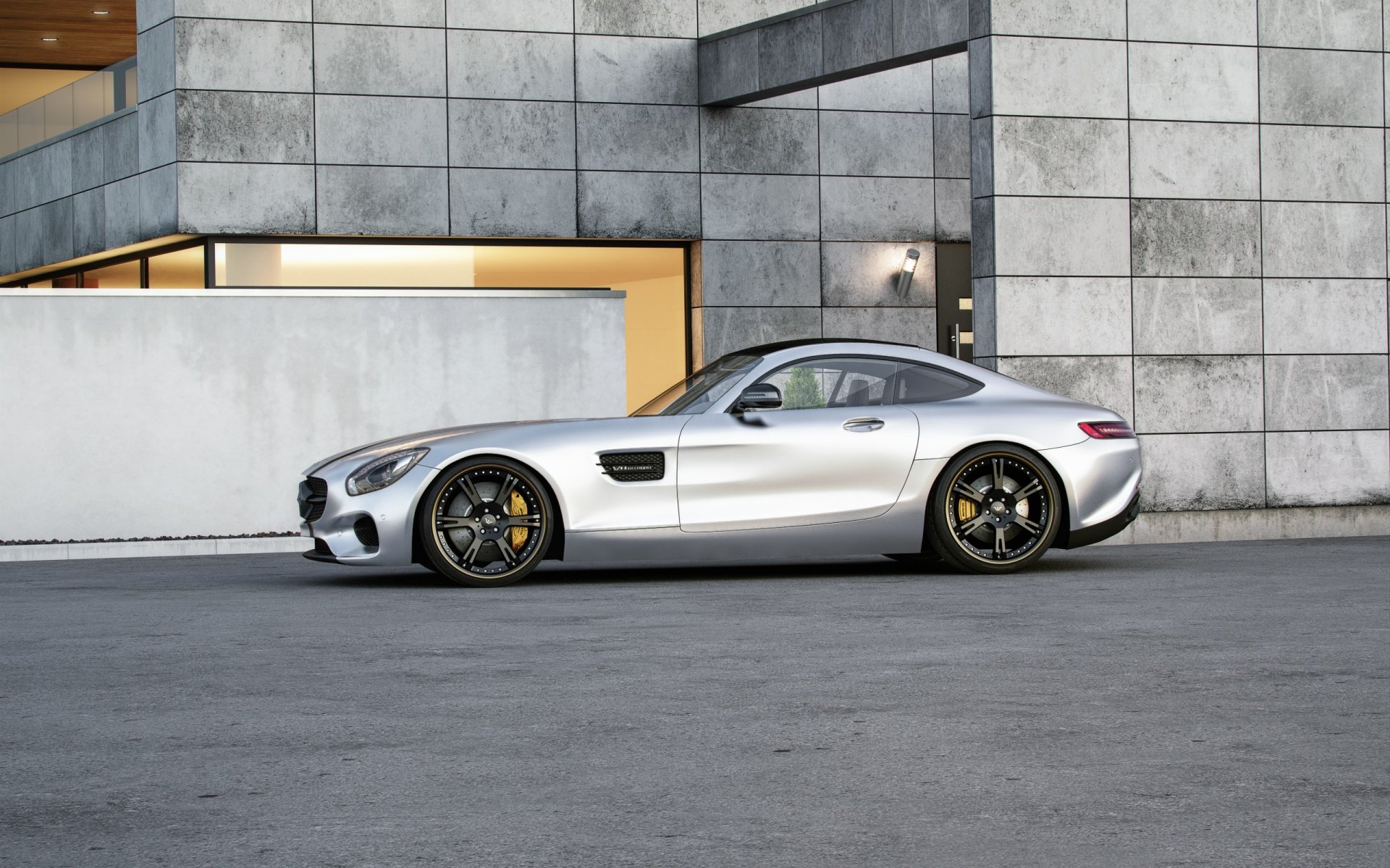 mercedes-benz amg gt tuned wheelsandmore 600hp silver side