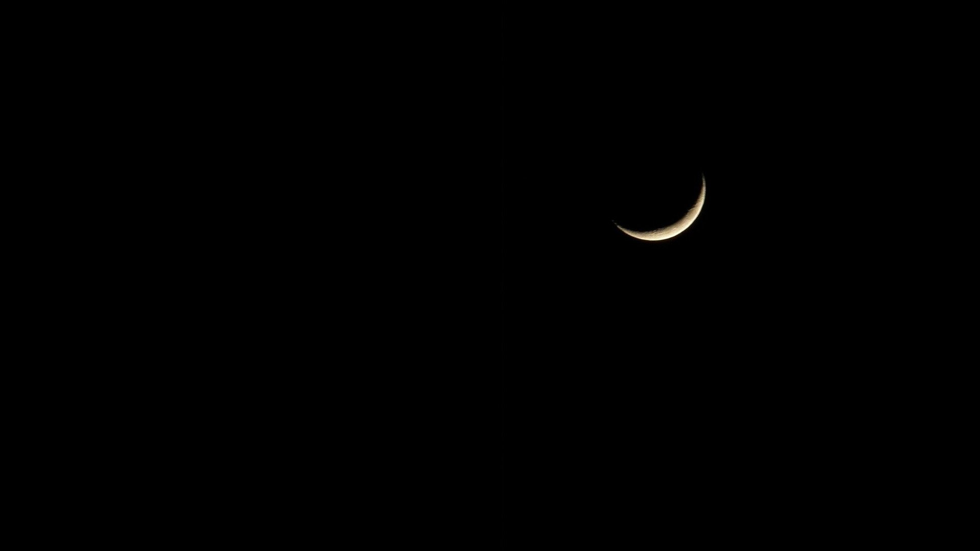 black background minimalism art night the sky a month the moon easy contrast white style the dark background