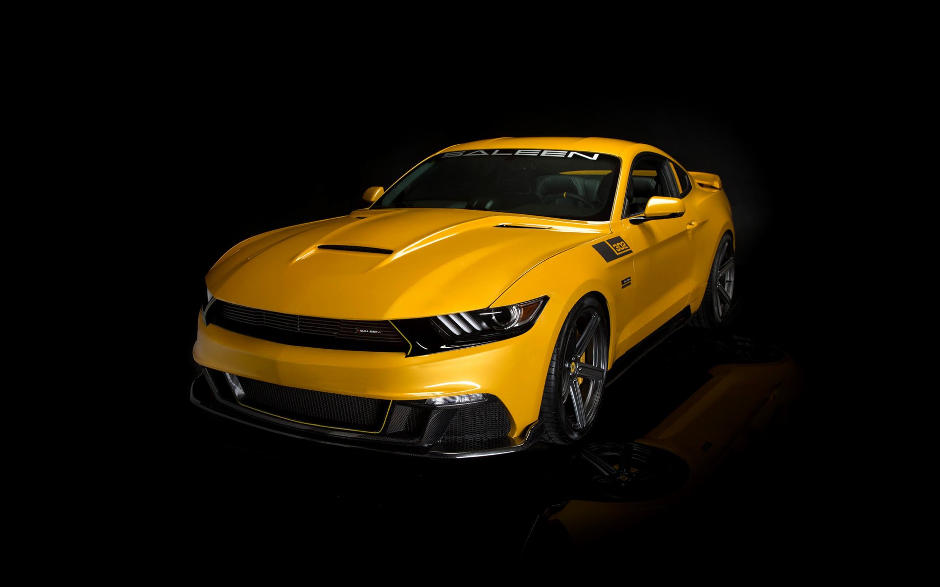 2015 saleen s302 black label jaune