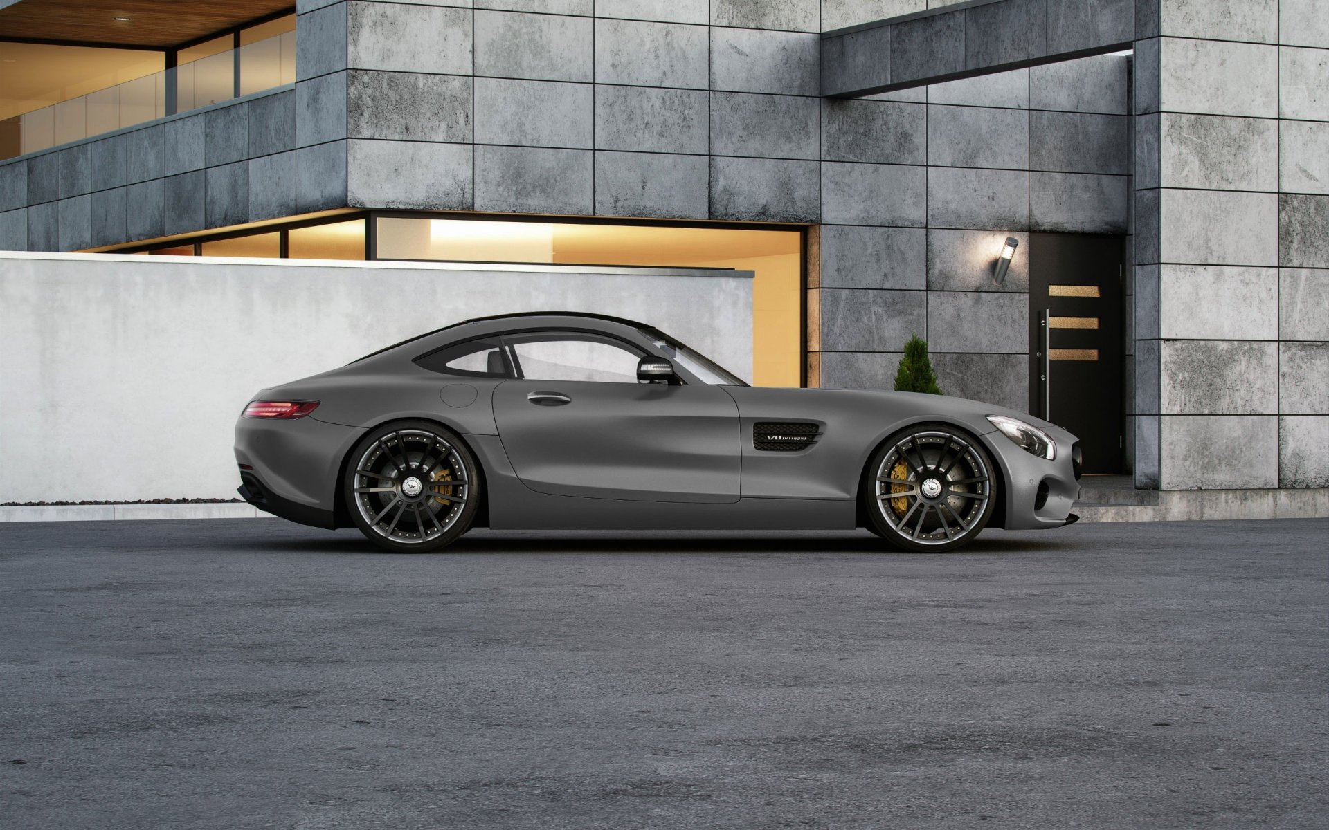 mercedes-benz amg gt tuned wheelsandmore 600hp grey side