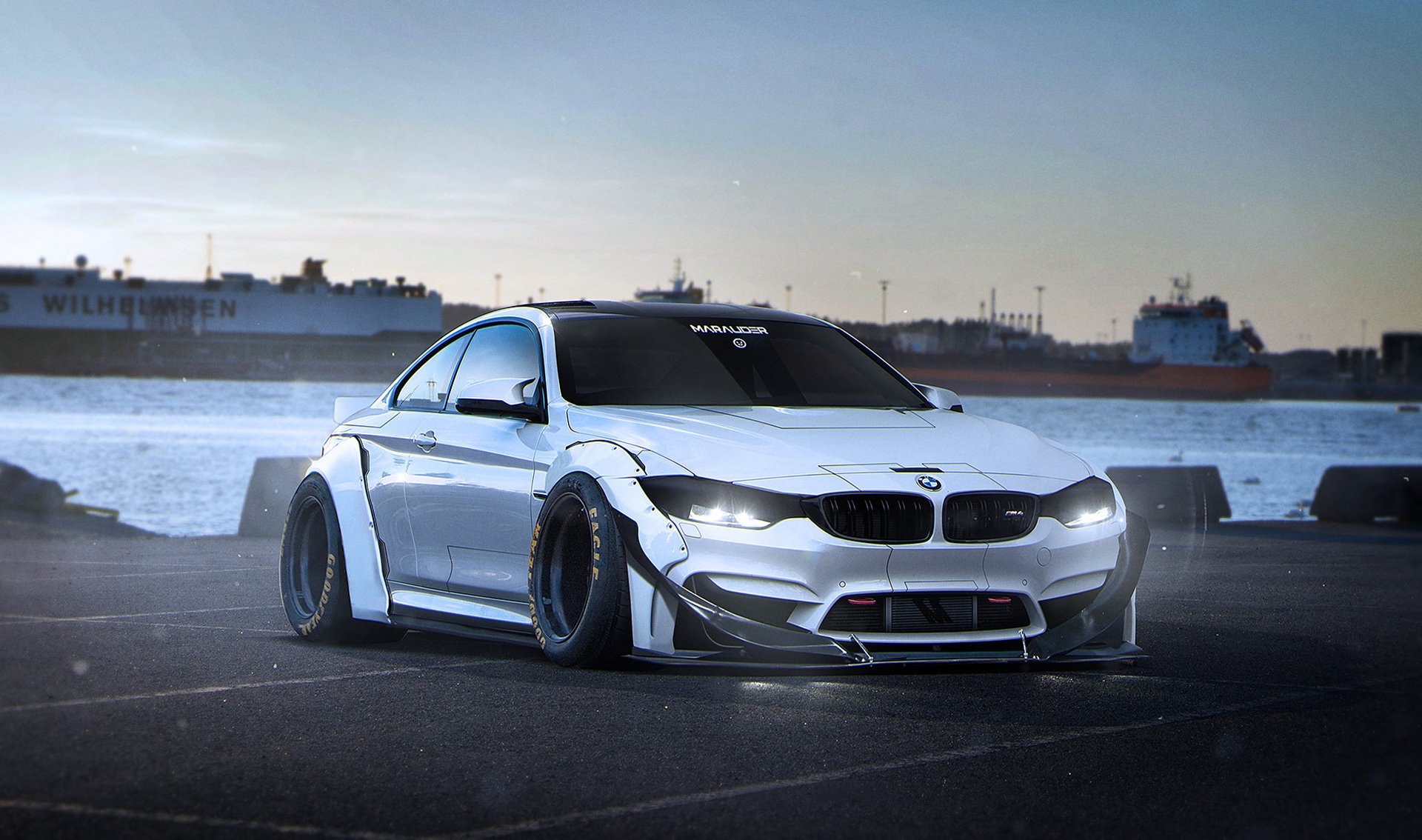 bmw m4 marauder ciało zestaw przyszłe tuning przez khyzyl salem