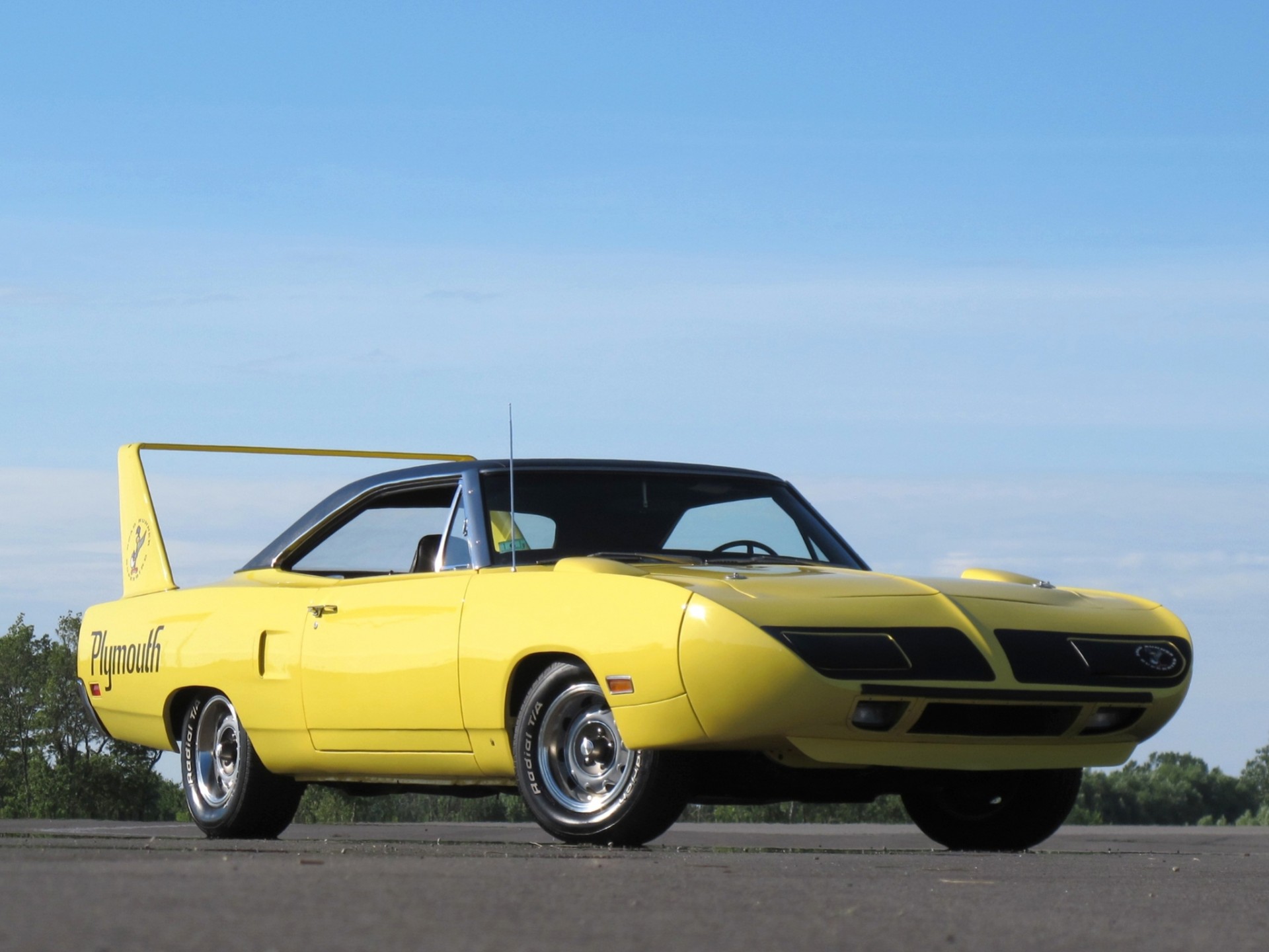 yellow mopar classic