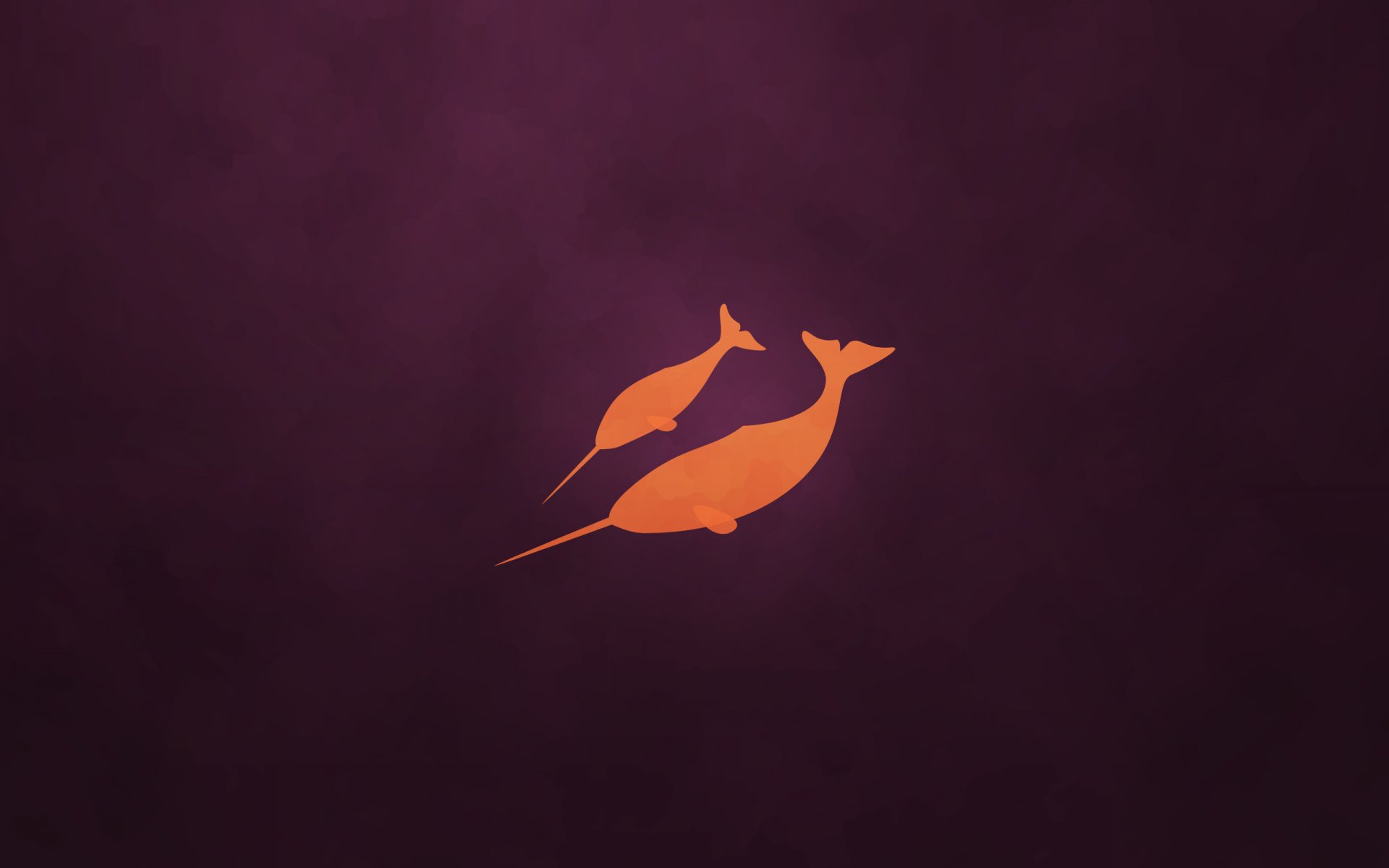 natty narwhal minimalism violet ubuntu background emblem