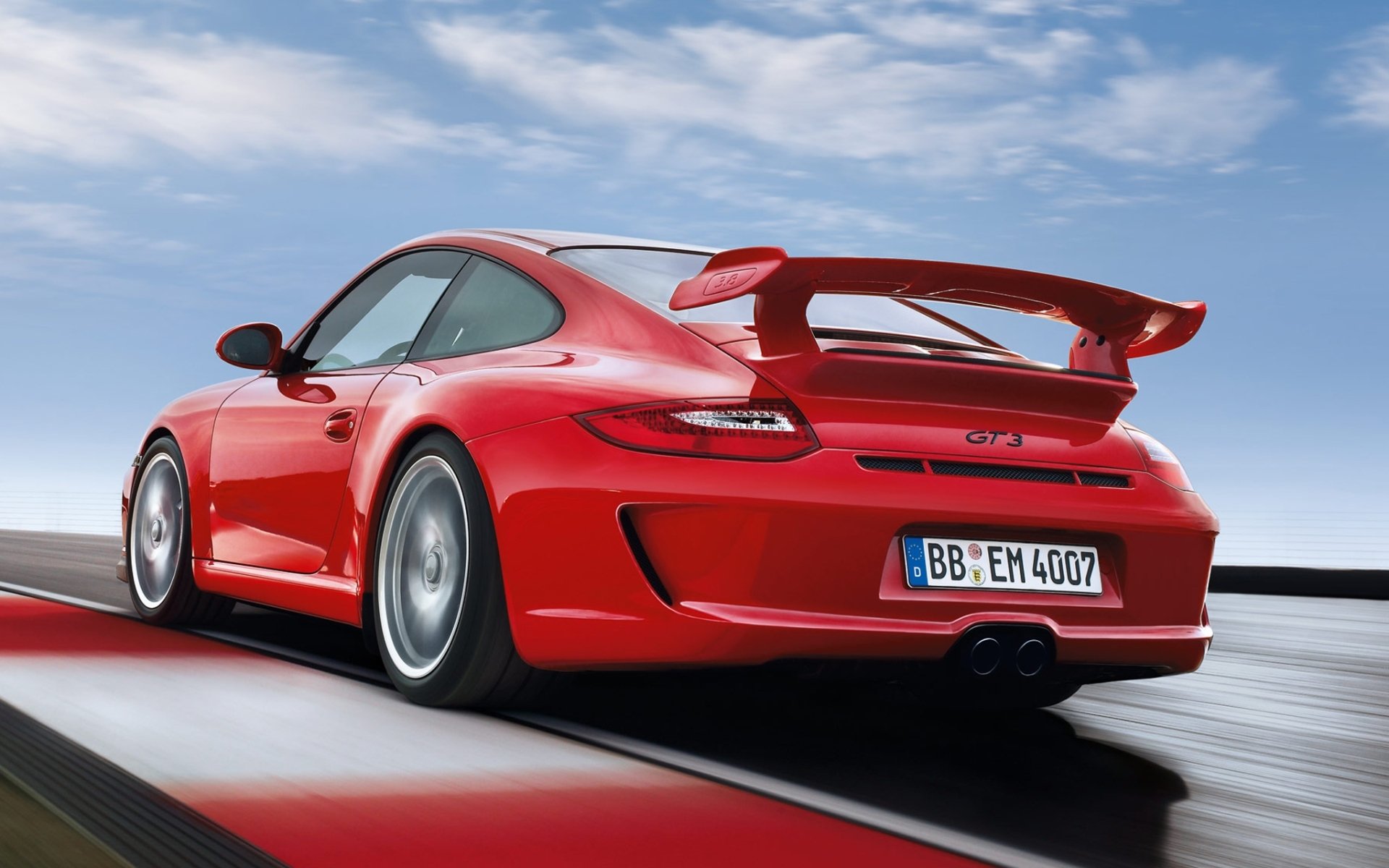 porsche 911 gt3 porsche gt3.red rear view