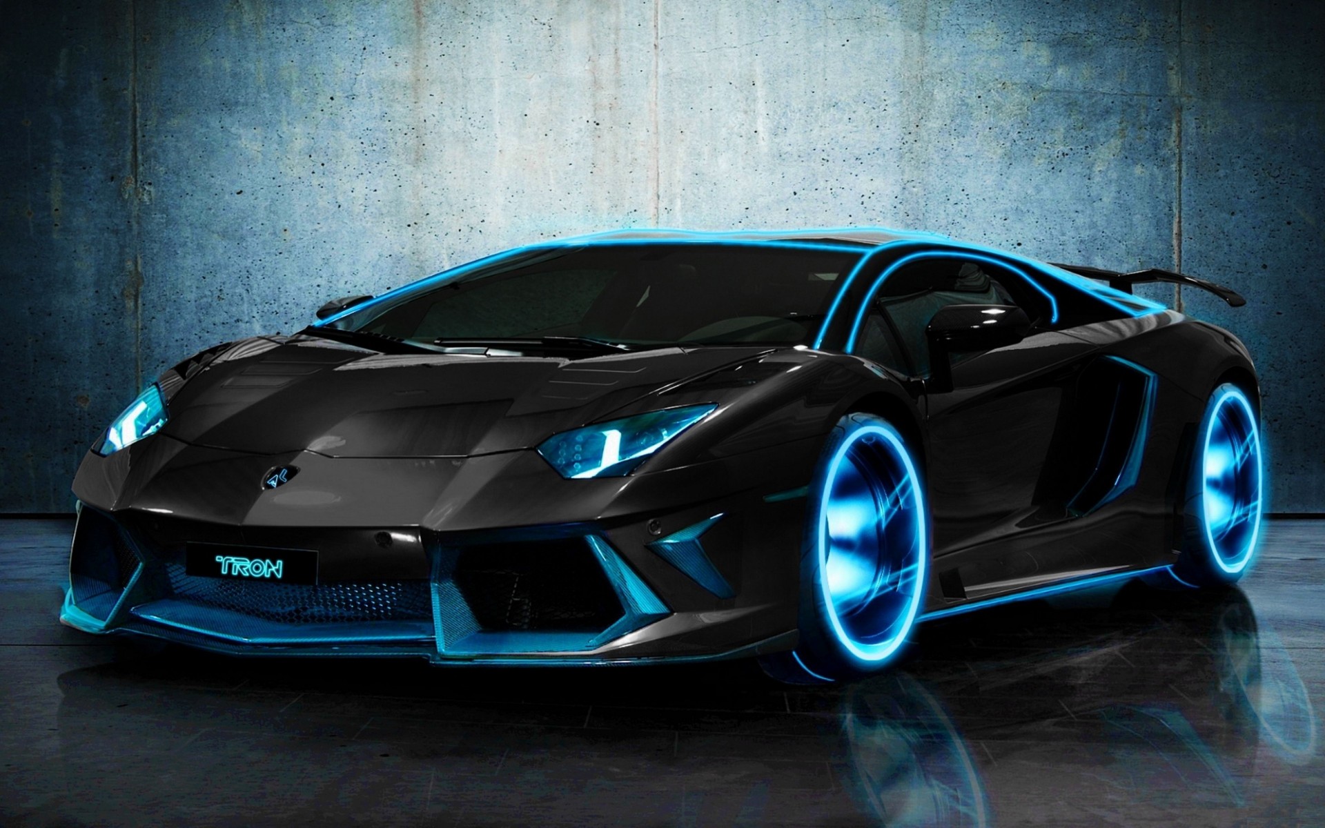 azul trono gris lamborghini aventador coche