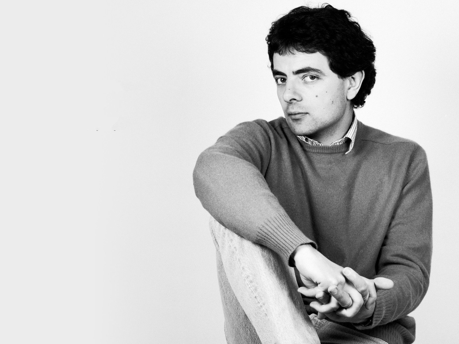 chb rowan atkinson rowan atkinson comediante mirada retrato actores de cine ojos cara blanco negro