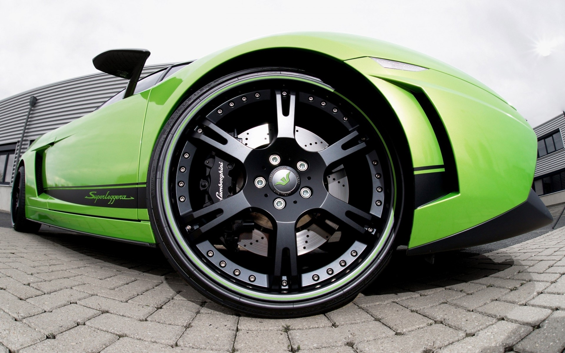 verts roues lamborghini