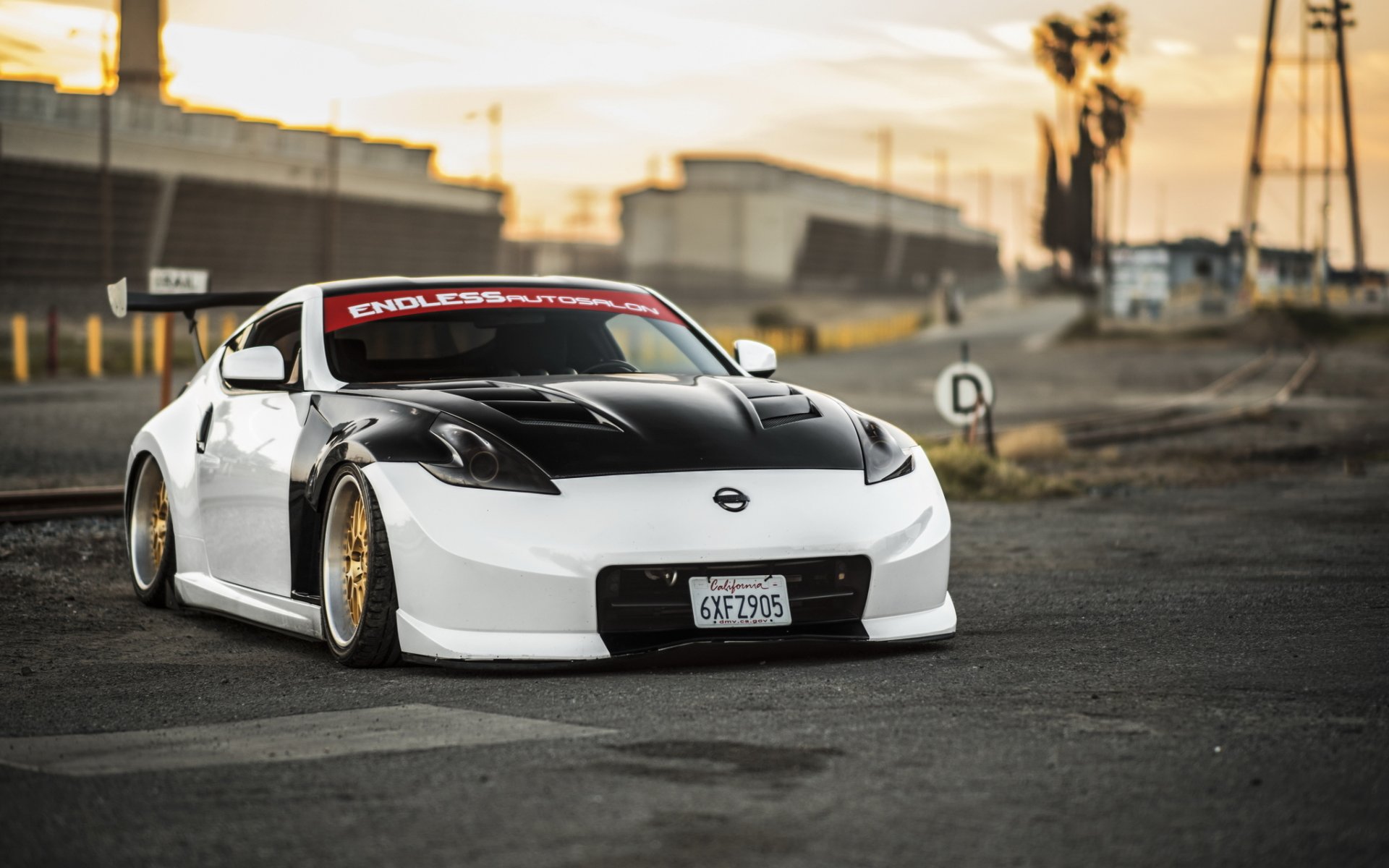 nissan 370z car tuning stance avtooboi