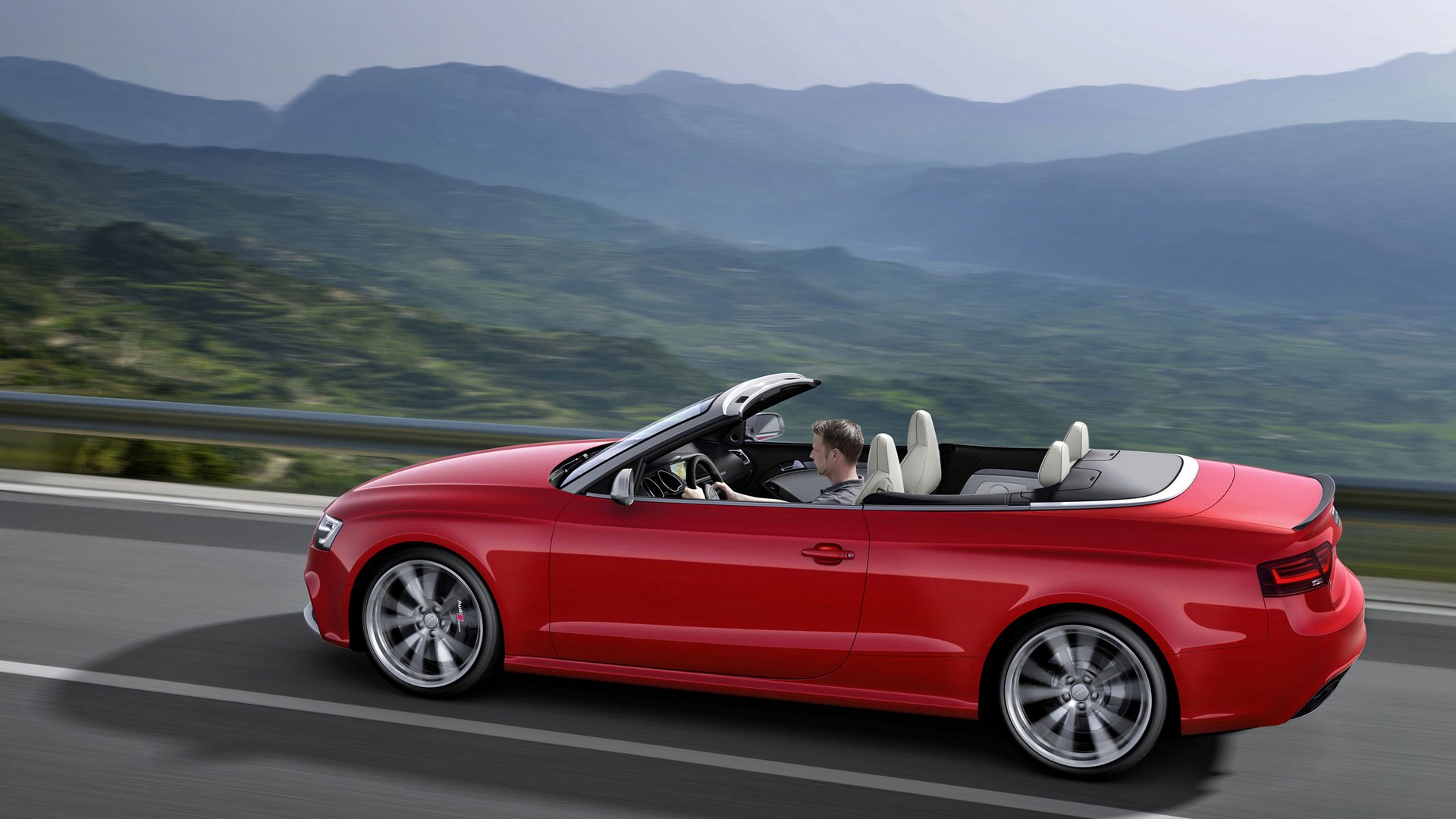 audi rs 5 coupé convertible paisaje