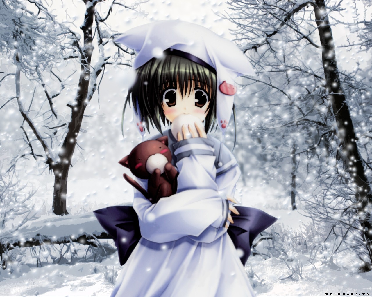 anime fille neige katenok