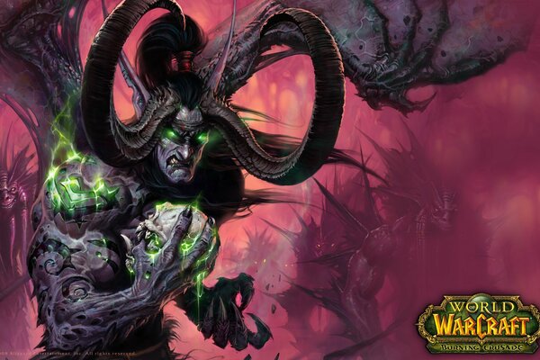 Illidan szał burzy z czaszką w dłoni