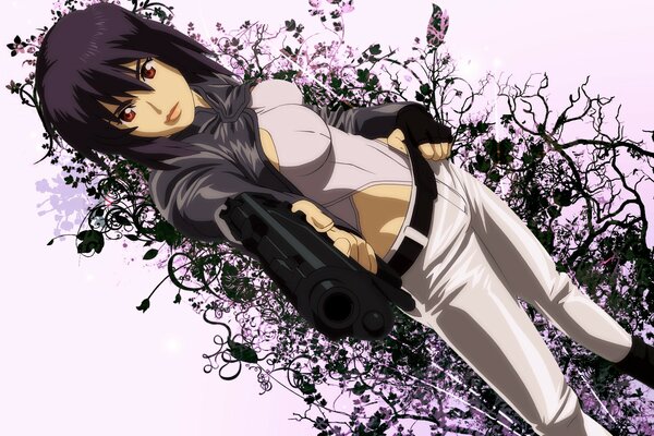 Ghost in Armor anime Motoko Kusanagi